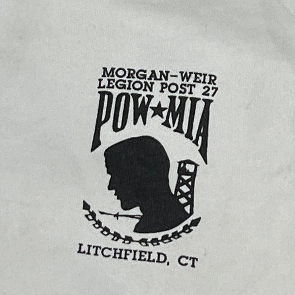 Vintage 90s POW MIam Operation Desert Shield USA Bald Eagle Military Sweatshirt - Picture 4 of 7